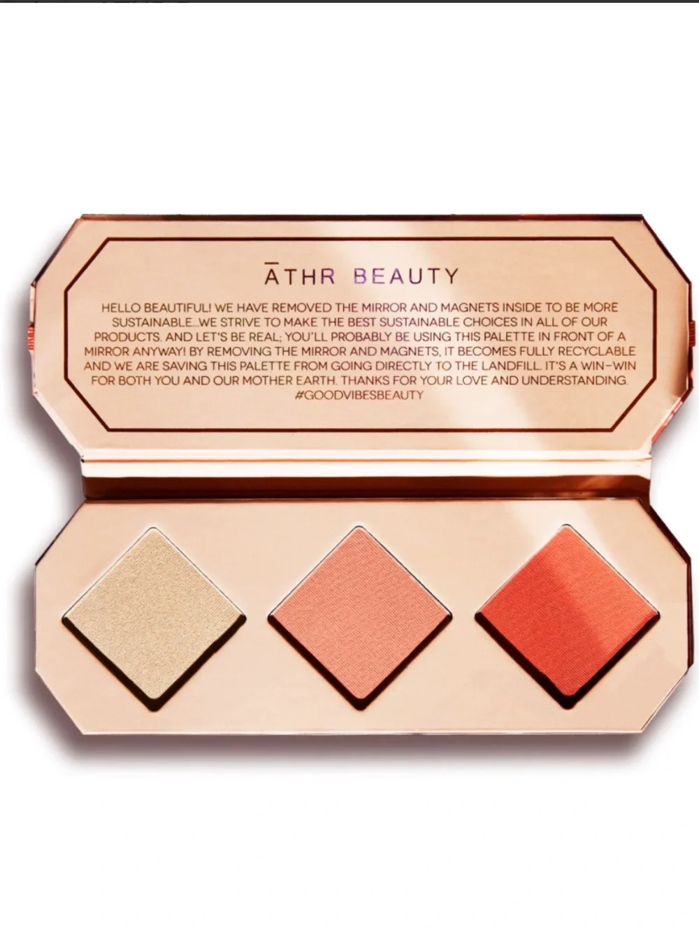 Athr Beauty Crystal Charged Cheek Blush Palette in Amber BNIB